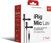 IK Multimedia iRig Mic Lav 2 Pack Csíptethető mikrofon (2db/csomag) - Fekete