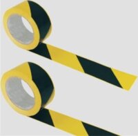 Noname 70012 Jelzőszalag 7 cm széles - Sárga/Fekete (200 méter)