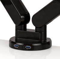 Fellowes 8042501 0"-27" Platinum LCD TV/Monitor asztali tartó kar 2 monitorhoz Fekete