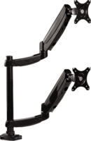 Fellowes 8043401 0"-30" Platinum LCD TV/Monitor asztali tartó kar 2 monitorhoz Fekete