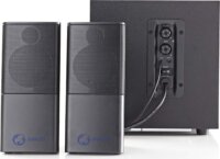 Nedis GSPR10021BK 2.1 hangfal - Fekete/Ezüst