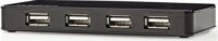 Nedis UHUBU2730BK USB 2.0 HUB (7 port) Fekete