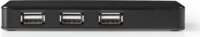 Nedis UHUBU2730BK USB 2.0 HUB (7 port) Fekete