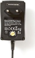 Nedis Univerzális hálózati adapter (3-12V / 1.5A) Fekete