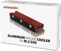 Axagon CLR-M2 ALU M.2 Passzív hűtő - Piros