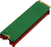 Axagon CLR-M2 ALU M.2 Passzív hűtő - Piros