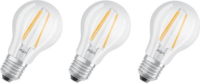 Osram Base Classic 7W E27 LED körte izzó filament - Meleg fehér (3db)