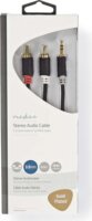 Nedis CABW22200AT05 JACK - RCA kábel 0,5m (3,5 mm-es jack apa - 2xRCA apa)