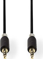 Nedis CABW22000AT10 3.5mm Jack (apa - apa) kábel 1m - Fekete