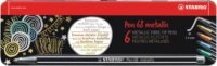 Stabilo Pen Metallic 68 1.4mm Tűfilc készlet - 6 szín