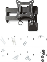 Nedis TVWM1510BK 13"-27" LCD TV/Monitor fali tartó Fekete