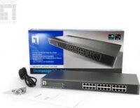 LevelOne FSW-2450 switch (10/100Mbit/s, 24 port, fém ház, rackbe szerelhető)