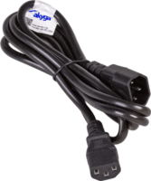 Akyga PC hosszabbító / Monitor tápkábel 1.8m - Fekete