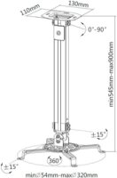 Techly 309661 Univerzális Mennyezeti projektor tartó - Ezüst