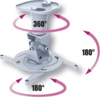 Techly 022397 Univerzális Mennyezeti projektor tartó - Ezüst