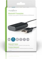 Nedis BTTR100BK 2 Csatornás Bluetooth adó fejhallgatóhoz - Fekete