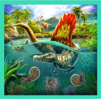 Trefl 34837 dinoszauruszok 3 az 1-ben puzzle 20, 36, 50 darabos