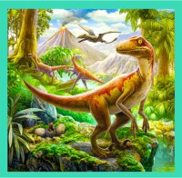 Trefl 34837 dinoszauruszok 3 az 1-ben puzzle 20, 36, 50 darabos