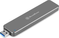 Silverstone SST-MS09C USB 3.0 M.2 Külső SSD ház - Ezüst