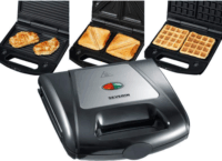 Severin SA 2968 Szendvicssütő 3in1 - Fekete