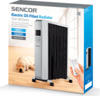 Sencor SOH 8112WH Elektromos olajradiátor 12 tagos 2500W - Fekete/Fehér
