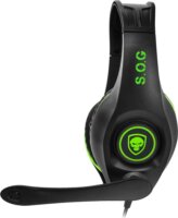 Spirit of Gamer PRO-XH5 Gaming Headset Fekete/Zöld