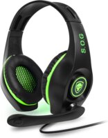 Spirit of Gamer PRO-XH5 Gaming Headset Fekete/Zöld