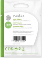 Nedis Mini HDMI apa - HDMI anya Toldó Adapter - Fekete