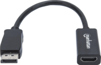 Manhattan 151634 DisplayPort apa - HDMI anya Full HD Adapter kábel 15cm - Fekete