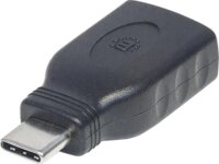 Manhattan 354646 USB 3.1-C apa - USB-A anya SuperSpeed Adapter - Fekete