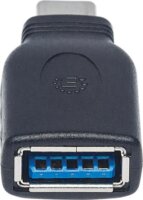 Manhattan 354646 USB 3.1-C apa - USB-A anya SuperSpeed Adapter - Fekete