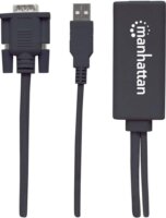 Manhattan 152426 VGA+USB-A apa - HDMI anya Adapter - Fekete