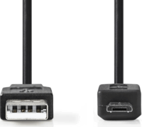 Nedis USB-A apa - MicroUSB-B apa Adatkábel 3m - Fekete
