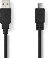 Nedis USB-A apa- MicroUSB-B apa Adatkábel 1m - Fekete