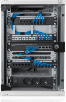 DIGITUS 10" Fali rack szekrény 9U 312x300mm - Szürke