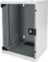 DIGITUS 10" Fali rack szekrény 9U 312x300mm - Szürke