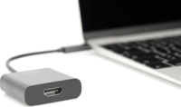Digitus USB-C apa - HDMI anya adapter - Fekete