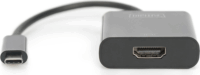 Digitus USB-C apa - HDMI anya adapter - Fekete