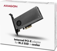 Axagon PCEM2-DC PCIe - M.2 adapter aktív hűtéssel