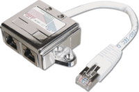 Digitus AT-AG CX2 CAT 5E Patch kábel adapter 0.19 m Szürke