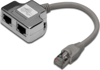 Digitus AT-AG CX2 CAT 5E Patch kábel adapter 0.19 m Szürke