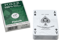 Piatnik Plasztik Póker kártyacsomag 1x55lap Barna-zöld