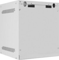 Lanberg 10" Fali rack szekrény (Üveg) 6U 280x310mm - Szürke