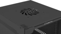 Lanberg 10" Fali rack szekrény (Üveg) 6U 280x310mm - Fekete