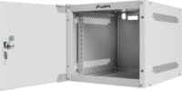 Lanberg 10" Fali rack szekrény (Üveg) 4U 280x310mm - Szürke