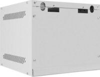 Lanberg 10" Fali rack szekrény (Üveg) 4U 280x310mm - Szürke