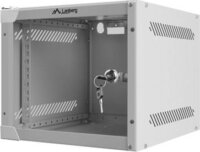 Lanberg 10" Fali rack szekrény (Üveg) 4U 280x310mm - Szürke