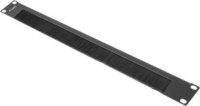 Lanberg AK-1103-B 19" Kefés kábelbevezető panel 1U - Fekete
