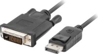 Lanberg CA-DPDV-10CU-0018-BK DisplayPort apa - DVI apa kábel 1.8m - Fekete