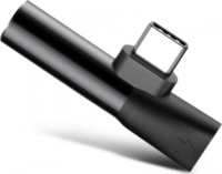 Baseus L41 USB Type-C - Type-C + 3.5mm Adapter - Fekete